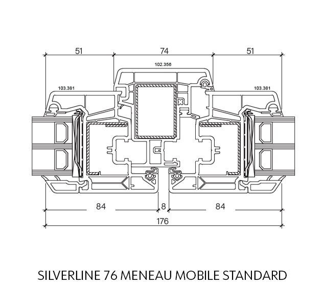 Silverline_76_słupek_ruchomy_standard